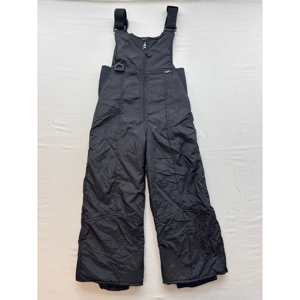 Chalet Kids Black Insulated Snow Bibs Overalls Size 6 L Style 5195R Winter Gear